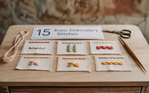 15 Basic Embroidery Stitches