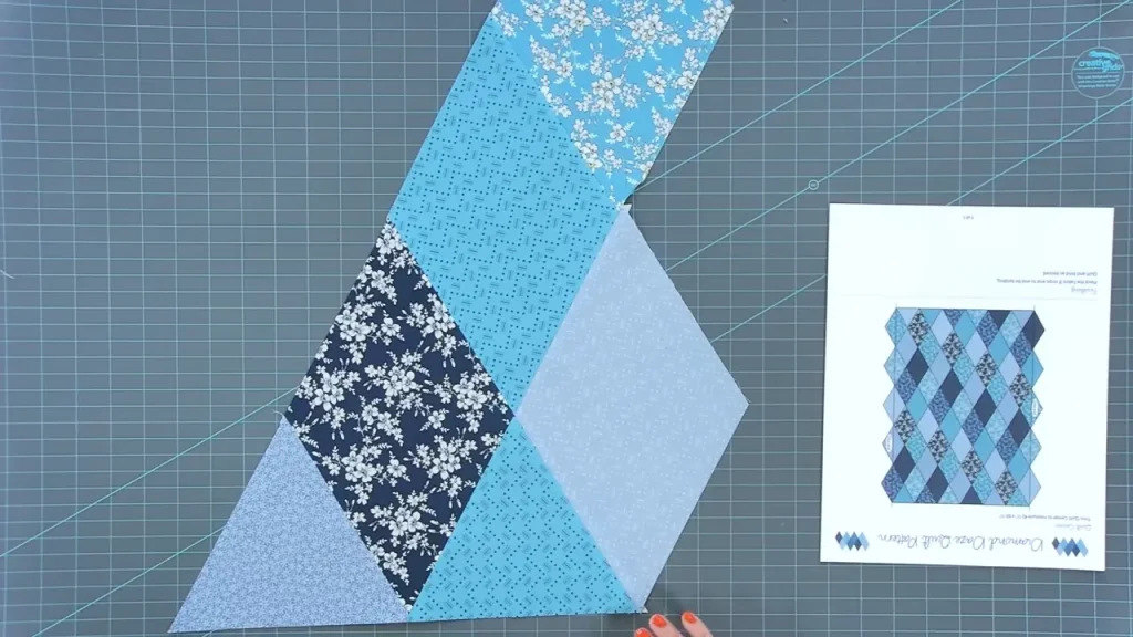 diamond daze quilt cutting instrution