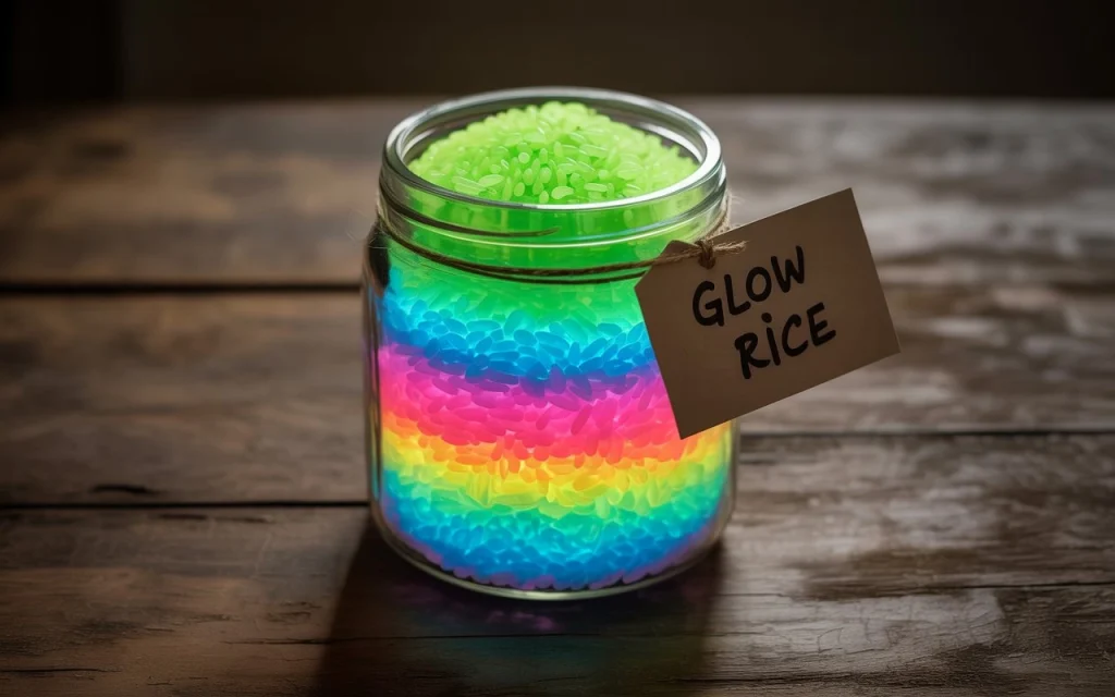  DIY Glow in the Dark Rice