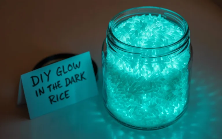 How to DIY Glow in the Dark Rice