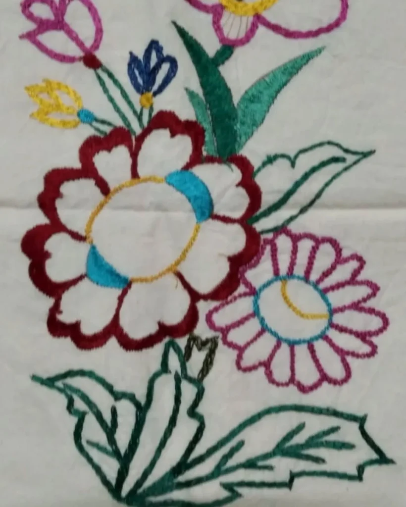Punch Needle Embroidery flower