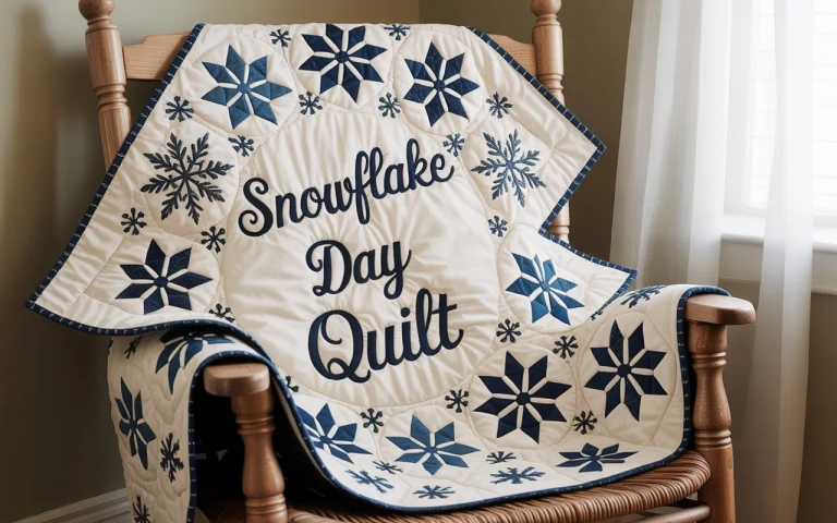 snowflake day quilt