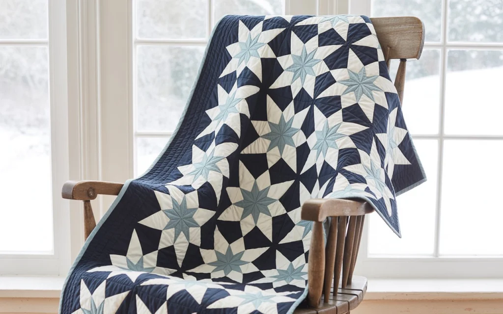 easy snowflake day quilt 